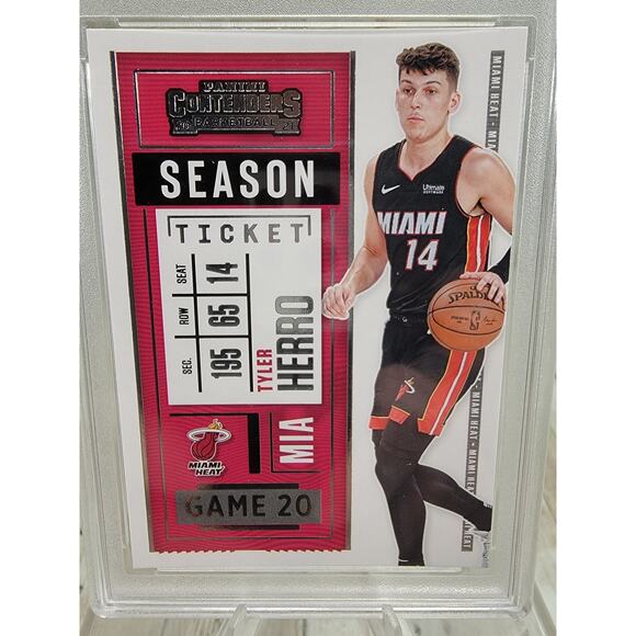 2020-21 Panini Contenders Tyler Herro Season Ticket Miami Heat #4 - Picture 5 of 5